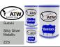 Preview: Suzuki, Silky Silver Metallic, Z2S: 500ml Lackdose + 500ml Klarlack + 250ml Härter - Set, von ATW Autoteile West.
